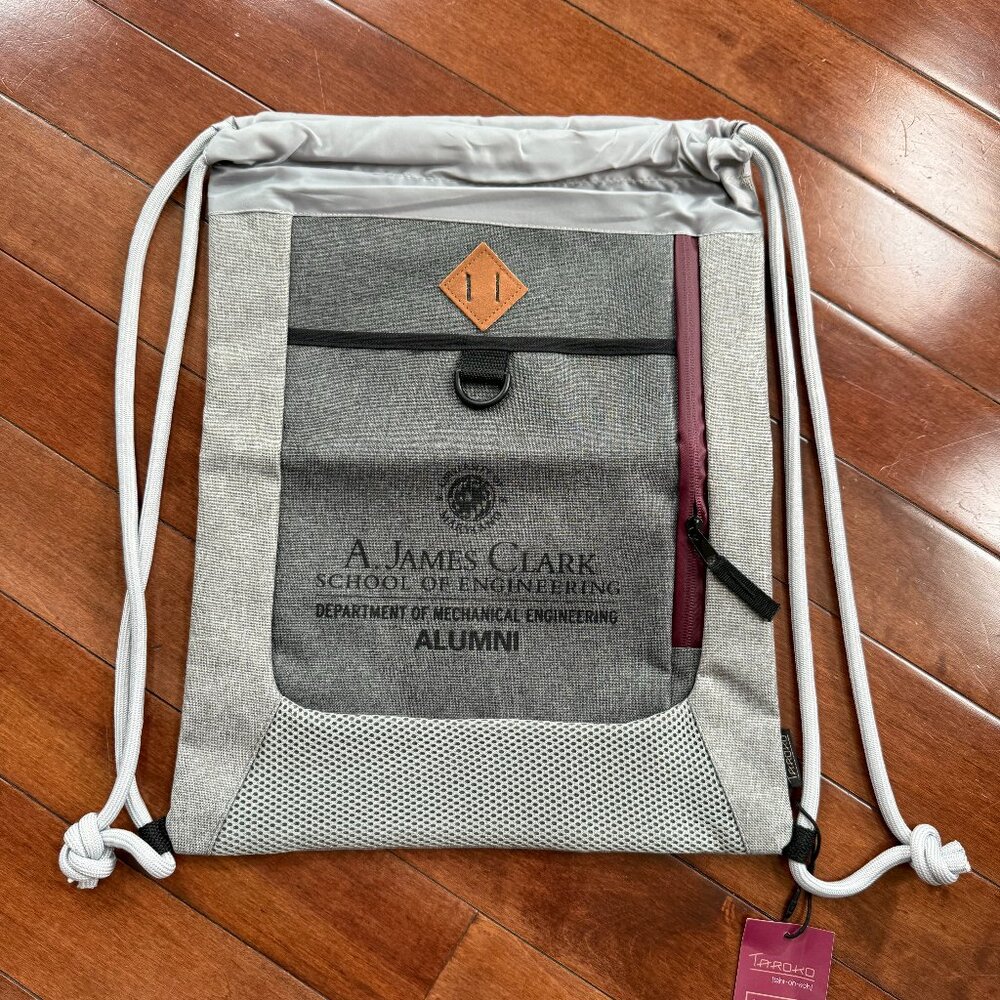 NWT Taroko University of Maryland, School of Engineering Drawstring Bag